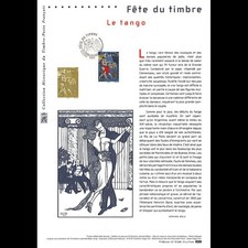 Document officiel 2015 - Fête du timbre 2015 - Le tango na sprzedaż  Wysyłka do Poland