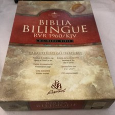 Bilingual Spanish English Bible Biblia Bilingue 1960/KJV  Burgundy Bonded Index comprar usado Bilingual Spanish English Bible Biblia Bilingue 1960/KJV  Burgundy Bonded Index comprar usado  Enviando para Brazil