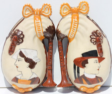 Paire bouquetieres faience d'occasion  Elliant