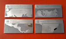 4 lingotes de plata conmemorativos con sello total 158 g segunda mano  Embacar hacia Mexico