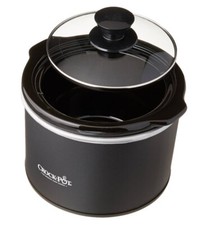 Panela lenta manual Crock-Pot Mini 1,5 quartos redonda, preta - nova sem caixa comprar usado  Enviando para Brazil