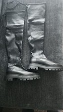 BOTA PLATAFORMA ULTRALIFT STUART Weitzman preta LOWLAND tamanho 9.5 comprar usado  Enviando para Brazil