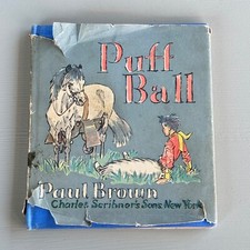 Vintage PUFF BALL by Paul Brown Children's Book HC w/ DJ HTF 1942 Horse Cowboy comprar usado  Enviando para Brazil