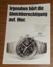 Seltene werbung iwc gebraucht kaufen  Legden