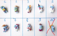 Figurines kinder hippopotames d'occasion  Serris