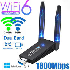 Adaptador WIFI WIFI USB 3.0 Stick 2.4G 1800Mbps Doble Banda Dongle Antena para PC segunda mano  Embacar hacia Mexico