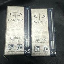 Cartucho de recarga de tinta Quink para canetas-tinteiro, tinta azul/preta, pacote com 2 x/5 comprar usado  Enviando para Brazil