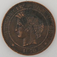 Centimes 1870 paris d'occasion  France