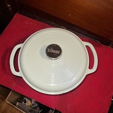 Forno holandês de ferro fundido esmaltado Lodge 6 quartos com tampa – alças duplas – cofre para forno comprar usado  Enviando para Brazil