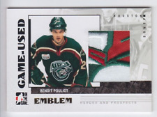 2007-08 ITG HEROES PROSPECTS BENOIT POULIOT EMBLEMA PATCH /30 JOGO USADO Aero Wild comprar usado  Enviando para Brazil