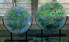 Large glass multicolor for sale  Wellington