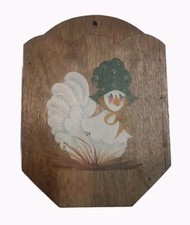 Suporte de parede vintage branco ganso em capota pintado à mão madeira mosca espanca frango  comprar usado  Enviando para Brazil