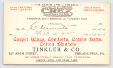 Cartão postal mobiliário para casa fornecedor de carpetes Tinkler & Co Filadélfia PA 1919 comprar usado  Enviando para Brazil