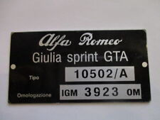 Typenschild alfa romeo gebraucht kaufen  Deutschland