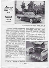 1961 vauxhall cresta for sale  NEWMARKET