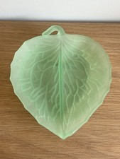 Frosted green glass for sale  DEREHAM