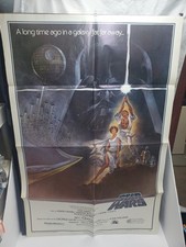 Usado, Pôster original vintage 1977 Star Wars filme 27x41 estilo A dobrado 77/21 2º comprar usado  Enviando para Brazil
