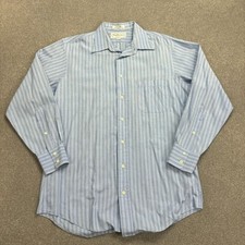 Camisa Burberry Adulto Grande Listrada Azul Londres Inglaterra Preppy Fabricada nos EUA Masculina comprar usado  Enviando para Brazil