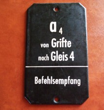 Altes eisenbahnschild befehlse gebraucht kaufen  Edermünde