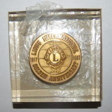 Médaille lions international d'occasion  Pacy-sur-Eure