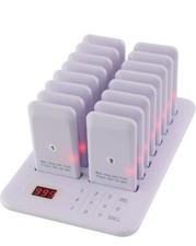 Usado, LOUKIENE Pager System 16 bipes sem fio teclado toque flash campainha vibração comprar usado  Enviando para Brazil