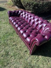 Chesterfield red leather for sale  Pontiac