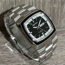 Relógio masculino preto tanque diesel aço inoxidável com nova bateria comprar usado  Enviando para Brazil