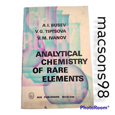 Usado, Rare Analytical Chemistry of Rare Elements Busev Mir Publishers Moscow 1981 comprar usado  Enviando para Brazil