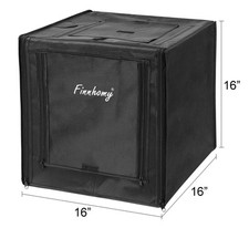 Barraca de estúdio fotográfico portátil caixa de luz tampo de mesa 16 pol x 16 pol x 16 pol comprar usado  Enviando para Brazil