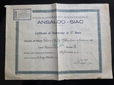 Diploma scuola apprendisti usato  Trieste
