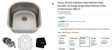 Kraus kbu15 undermount for sale  Franklin