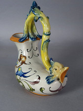 Lucido Caraffa Ceramica Smaltato Decorazione Rinascimento Salamandra Giri ? B107 comprar usado  Enviando para Brazil