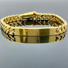 Pulseira de identificação vintage Georges L'Enfant para Cartier Paris elos curvos 18k, usado comprar usado  Enviando para Brazil