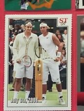ROGER FEDERER & RAFAEL NADAL 2008 Spotlight Tributo Tennis (De Volta Em Branco) #1 comprar usado  Enviando para Brazil
