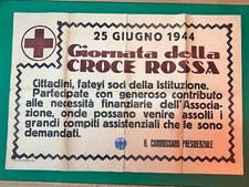 Manifesto cri croce usato  Catania