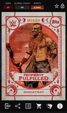 Usado, Topps WWE Slam The Boogeyman Merlin ICONIC Red Prophecy DIGITAL comprar usado  Enviando para Brazil