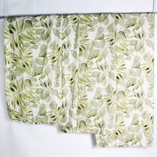 Conjunto de 4 painéis de cortina de algodão linho com estampa de folha de celeiro de cerâmica 50 x 84 defeituosos comprar usado  Enviando para Brazil