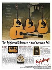 Impressão de anúncio de guitarra acústica 125º aniversário Epiphone Advanced Jumbo AJ Series comprar usado  Enviando para Brazil