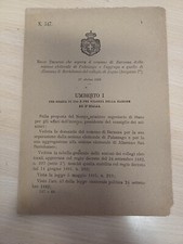 Decreto regno italia usato  Casandrino