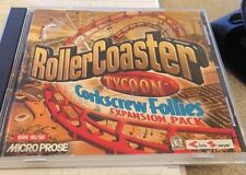 RollerCoaster Tycoon 1 saca-rolhas Follies PC CD parque de diversões sim jogo add-on! comprar usado  Enviando para Brazil