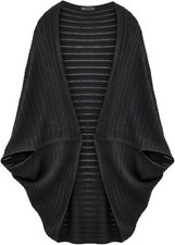 Feinstrick poncho schwarz gebraucht kaufen  Deutschland