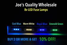 Usado, (100)LÂMPADAS FUSÍVEIS LED 8v/RECEPTOR/2000 3000/QR/QRX/8080 9090 7070 5050 6060/Sansui comprar usado  Enviando para Brazil