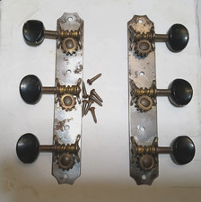 Usado, Vintage Segunda Guerra Mundial Kluson 3x3 Placa Afinadores Pinos de Ajuste Botão Preto Gibson Nat'l etc comprar usado  Enviando para Brazil
