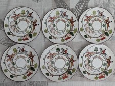 6pcs crown staffordshire for sale  LEAMINGTON SPA