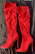 Red thigh high for sale  DARTFORD