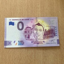 BILLET TOURISTIQUE ZÉRO EURO 0 EURO 13, MARSEILLE, BD CHAVE 2021 comprar usado  Enviando para Brazil