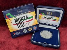 5 EURO ITALIA 2022 AUTODROMO DI MONZA FDC ARGENTO IN COFANETTO CON CERTIFICATO, używany na sprzedaż  Wysyłka do Poland