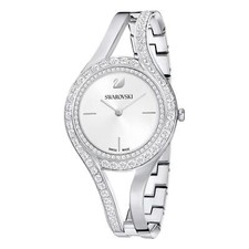 Relógio Swarovski Eterno, Mostrador de Raios de Sol Cristal Branco - Aço Inoxidável Tom Prata comprar usado  Enviando para Brazil