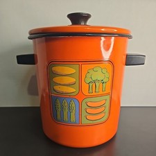 Vintage orange enamelware for sale  Menomonie