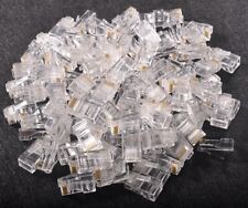 100 peças conectores modulares cabeça plugue para cabo de rede Ethernet RJ45 CAT-5e comprar usado  Enviando para Brazil